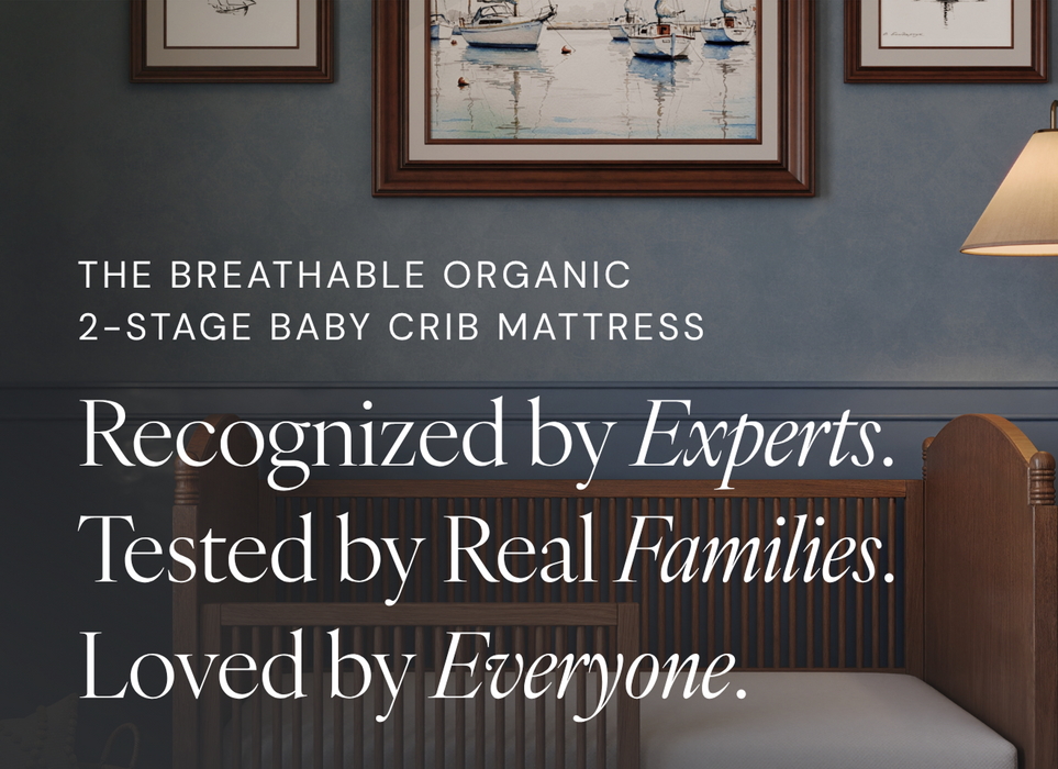 Best of The Bump Awards Winner - Best Crib Mattress - Naturepedic Breathable Organic 2-Stage Baby Crib Mattress
