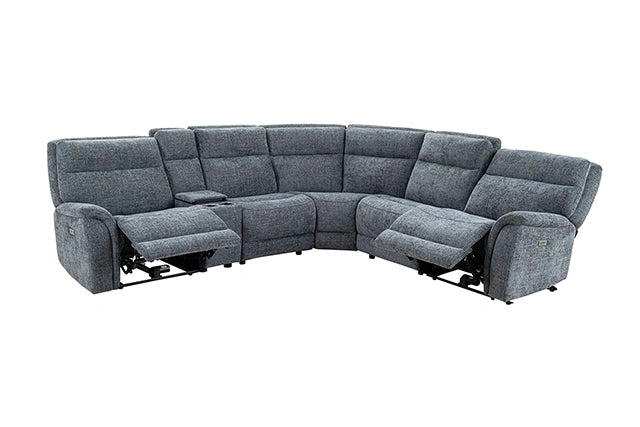 Mattheus Power Sectional with Cooler + 3 Recliners - Sectional | Las Vegas Furniture Online - View 19