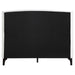 Mosby Upholstered Wingback Platform Bed in Grey Chunky Bouclé - LasVegasFurnitureOnline.com