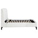 Mosby Upholstered Wingback Platform Bed in Grey Chunky Bouclé - LasVegasFurnitureOnline.com