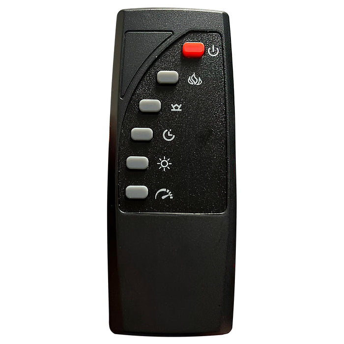 Tisdall Wingback Bed with Flame Visualizer - LasVegasFurnitureOnline.com