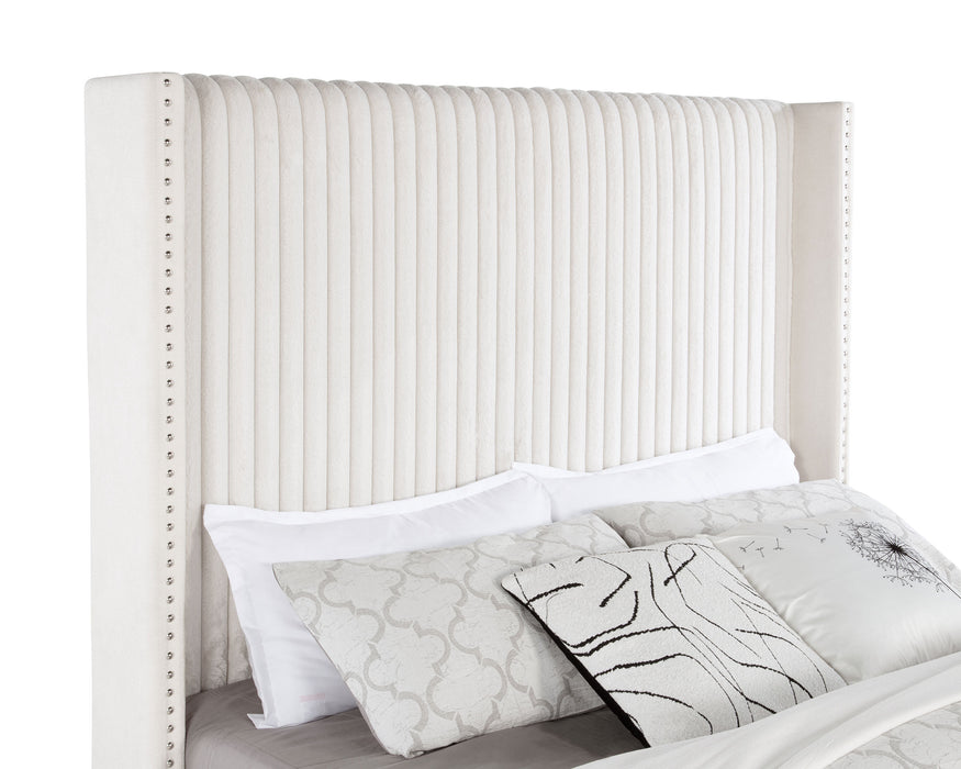 Natasha Wingback Bed - LasVegasFurnitureOnline.com