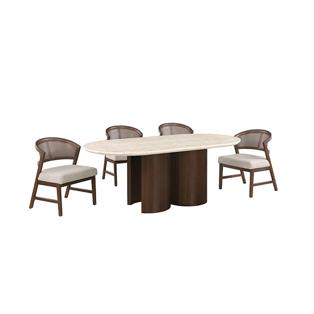 Narvik 5 Pc. Dining Table Set FM37026BR-OT-5PC-DW - Dining Table Set | Las Vegas Furniture Online - View 11