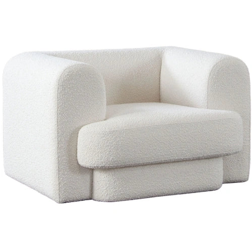 Form Chair in Ivory Boucle Fabric