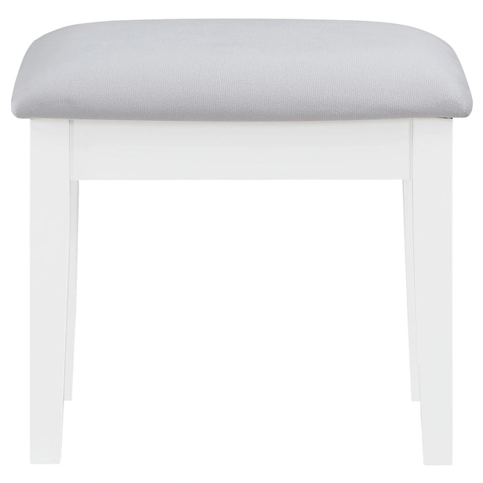 Regina Makeup Vanity Table with LED Mirror and Stool Set