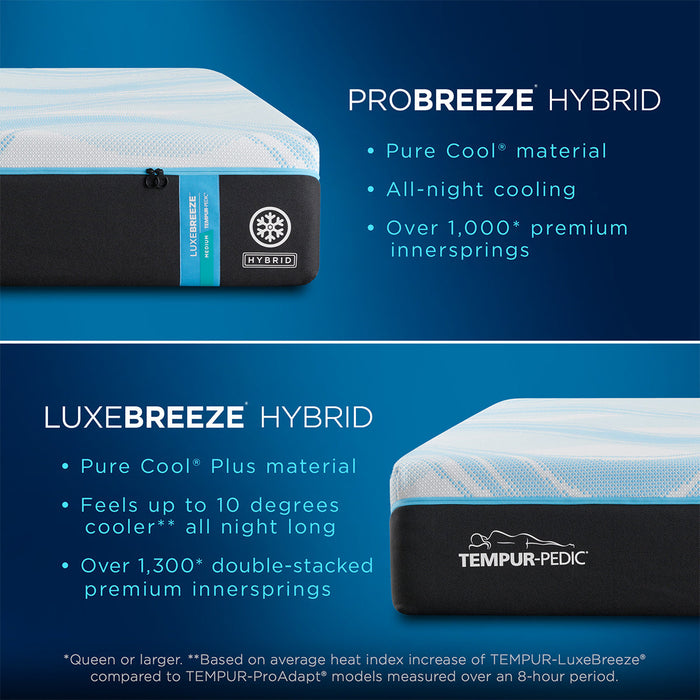 Tempur-Pedic LuxeBreeze Medium Hybrid 13" Mattress