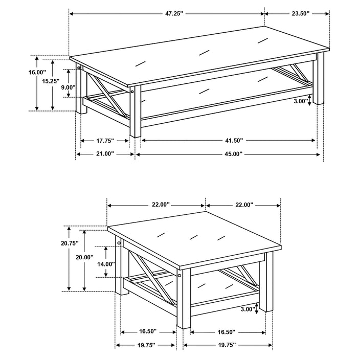 Rachelle Coffee Table Set