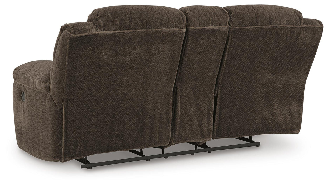 Frohn Reclining Loveseat with Console - LasVegasFurnitureOnline.com