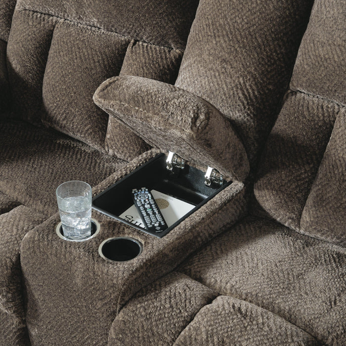 Frohn Reclining Loveseat with Console - LasVegasFurnitureOnline.com