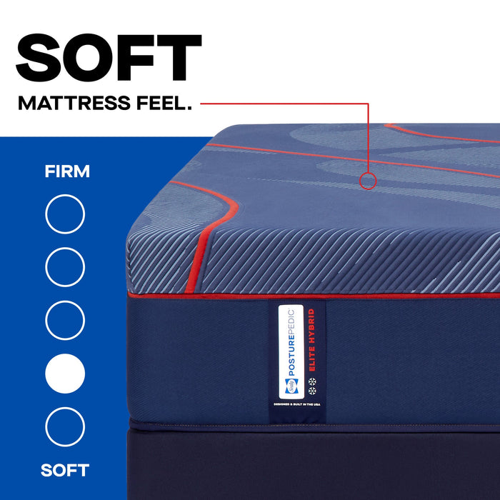 Sealy Posturepedic Elite Hybrid High Point II 14" Soft Mattress