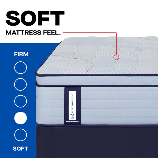 Sealy Posturepedic Spring Medina II 14" Soft Euro Pillowtop Mattress