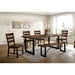 Dulce 6 Pc Dining Table Set w/ Bench - Dining Table Set | Las Vegas Furniture Online - View 2