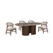 Narvik 5 Pc. Dining Table Set FM37026BR-OT-5PC-WH - Dining Table Set | Las Vegas Furniture Online - View 6