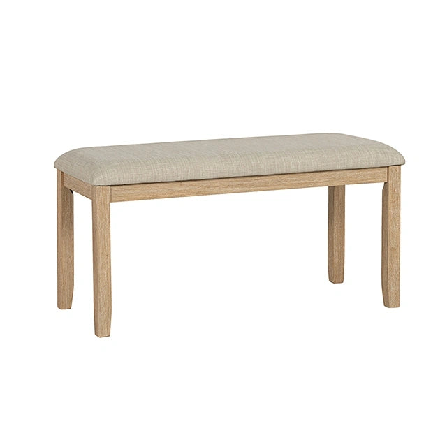 Salvino Dining Bench Natural - Bench | Las Vegas Furniture Online - View 7