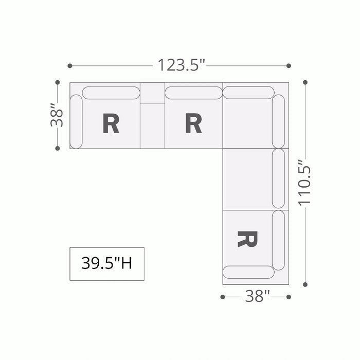 Mattheus Power Sectional with Console + 3 Recliners - Sectional | Las Vegas Furniture Online - View 21