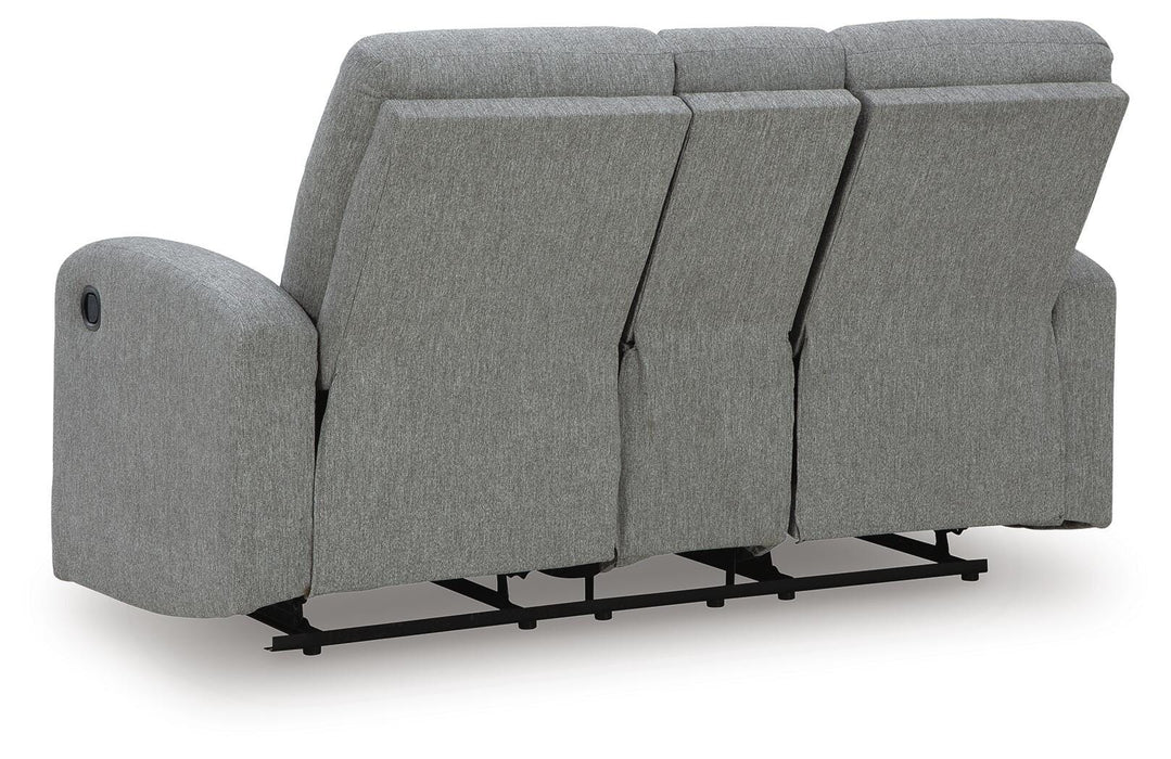 Gauntlet Reclining Loveseat with Console - LasVegasFurnitureOnline.com