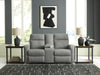 Gauntlet Reclining Loveseat with Console - LasVegasFurnitureOnline.com