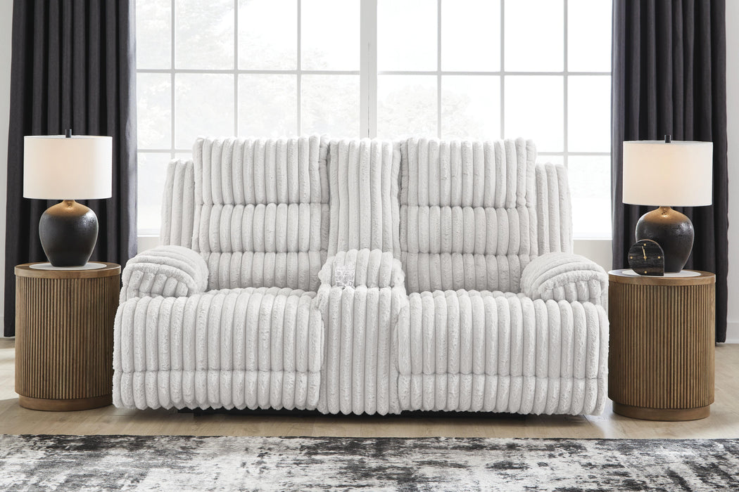 Rhines Falls Power Reclining Loveseat with Console - LasVegasFurnitureOnline.com