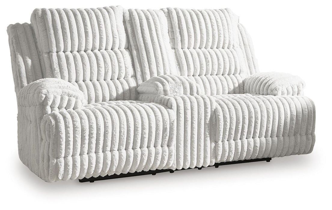 Rhines Falls Power Reclining Loveseat with Console - LasVegasFurnitureOnline.com