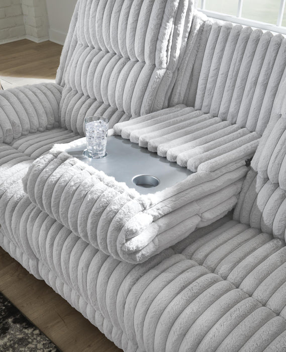 Rhines Falls Power Reclining Sofa with Drop Down Table - LasVegasFurnitureOnline.com