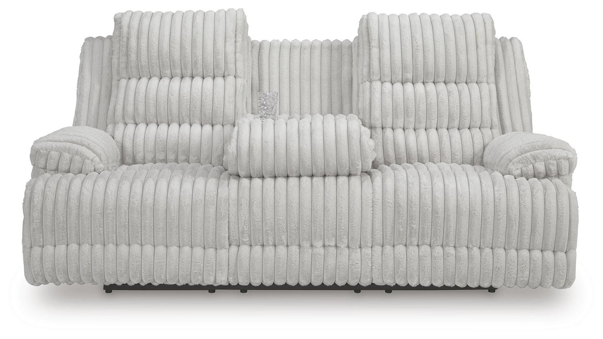 Rhines Falls Power Reclining Sofa with Drop Down Table - LasVegasFurnitureOnline.com