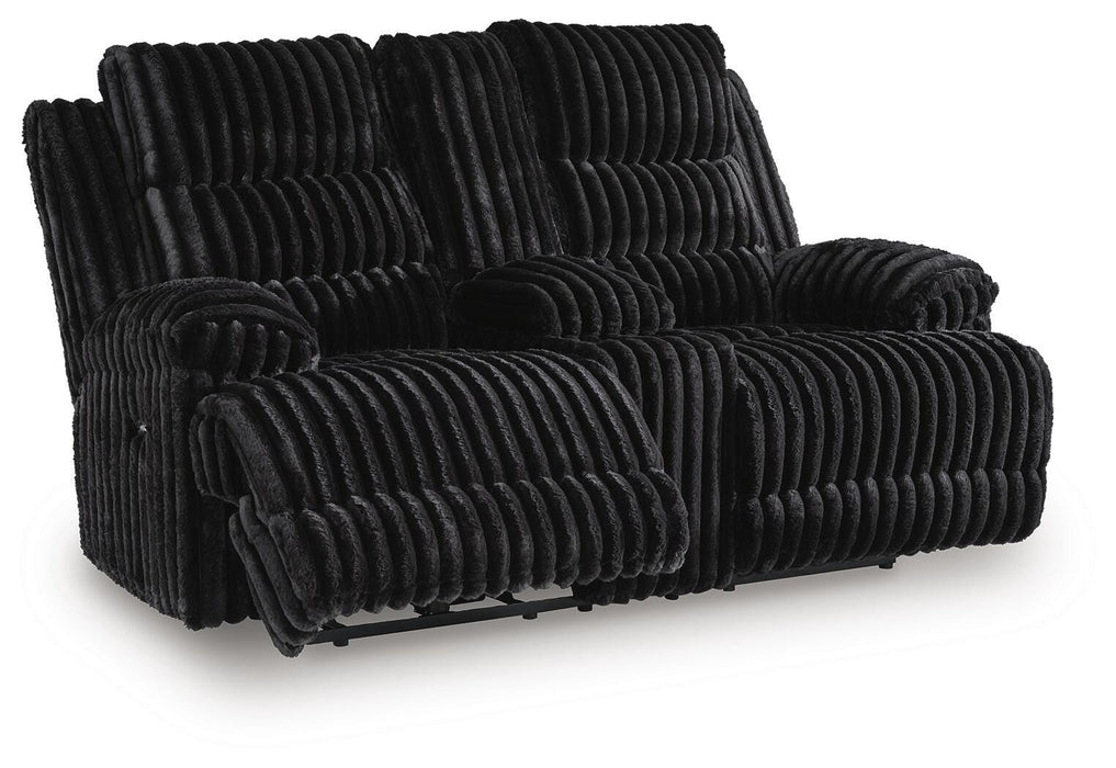 Rhine Falls Reclining Loveseat with Console - LasVegasFurnitureOnline.com