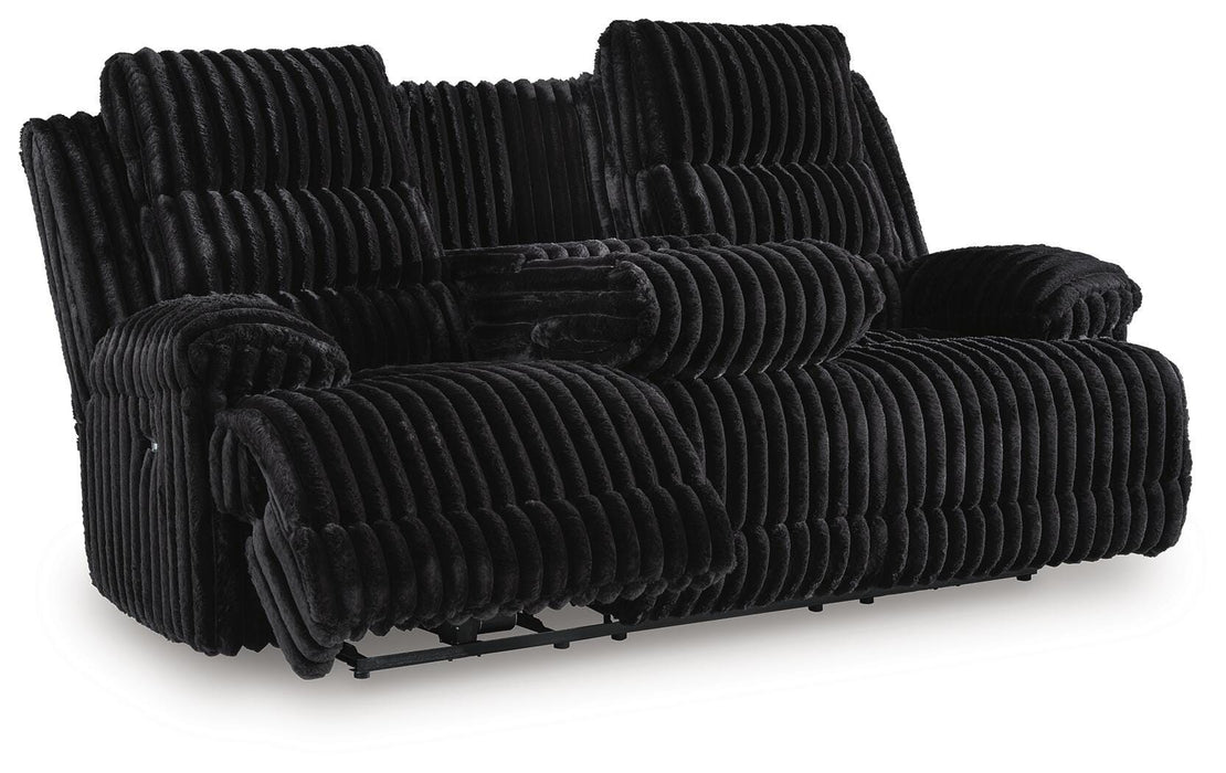 Rhine Falls Power Reclining Sofa with Drop Down Table - LasVegasFurnitureOnline.com