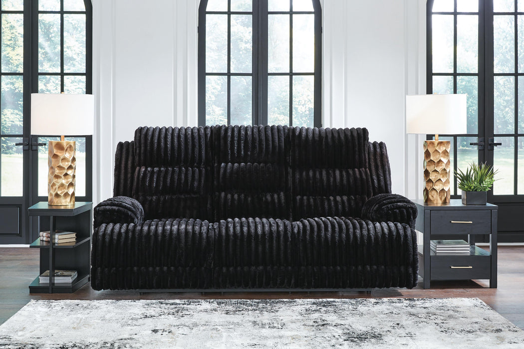 Rhine Falls Power Reclining Sofa with Drop Down Table - LasVegasFurnitureOnline.com