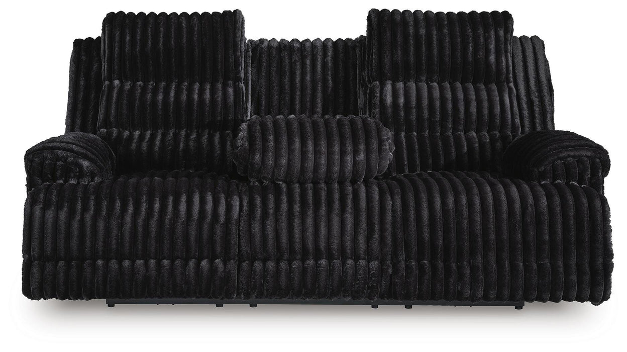 Rhine Falls Power Reclining Sofa with Drop Down Table - LasVegasFurnitureOnline.com
