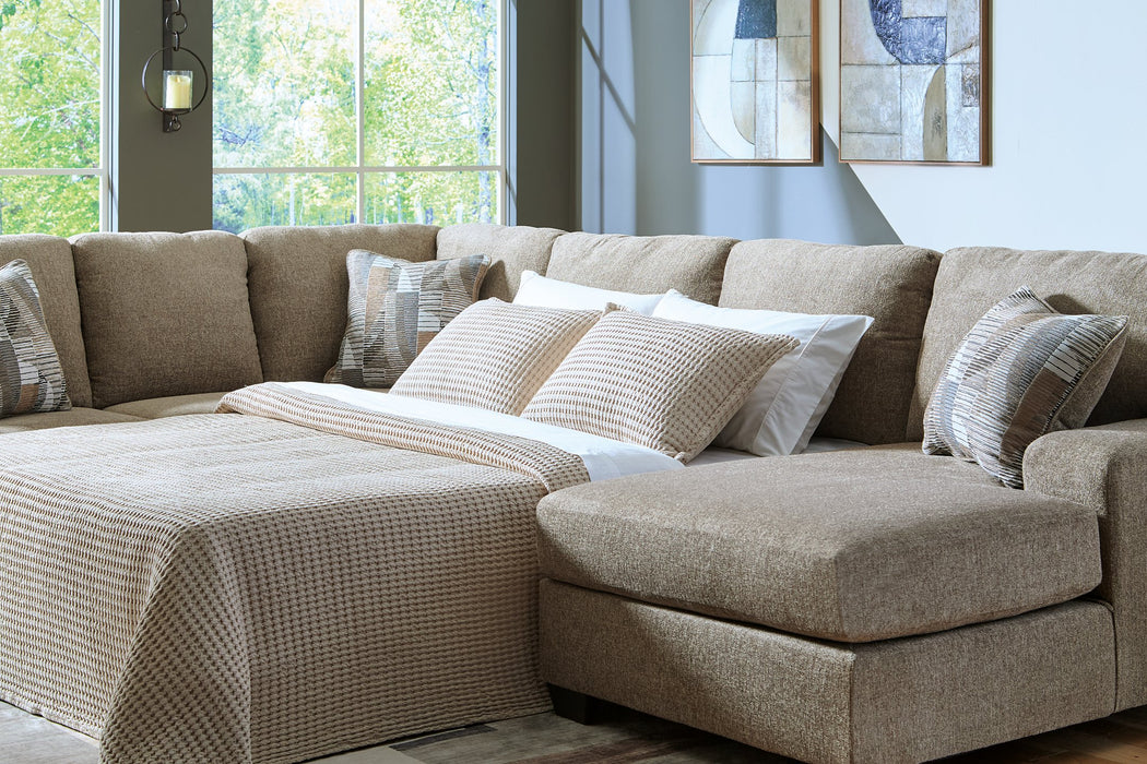 Newellen Sleeper Sectional with Chaise - LasVegasFurnitureOnline.com