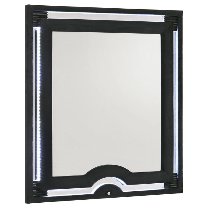 Ravenne Velvet Upholstered LED Dresser Mirror