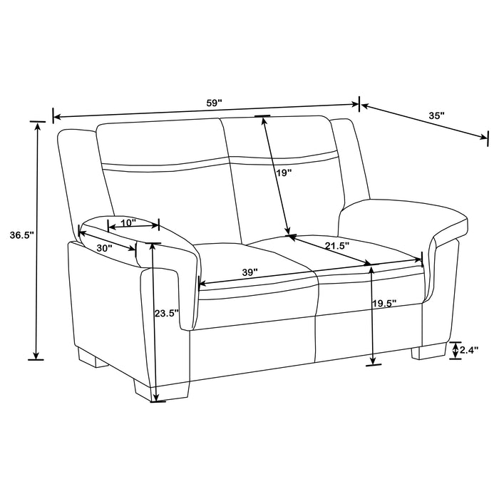 Arabella Loveseat - LasVegasFurnitureOnline.com