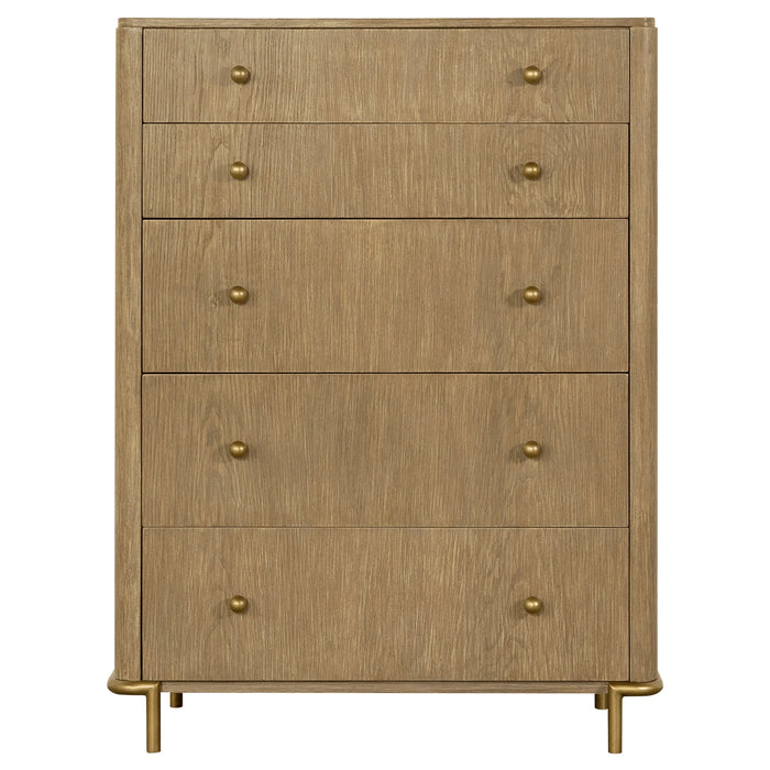 Arini 5 Pc Bedroom Set (Queen Bed, Nightstand, Dresser, Mirror and Chest)