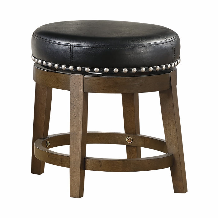 5681BLK-18 - Round Swivel Stool, Black - LasVegasFurnitureOnline.com