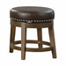 5681BRW-18 - Round Swivel Stool, Brown - LasVegasFurnitureOnline.com