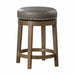 5681GRY-24 - Round Swivel Counter Height Stool, Gray - LasVegasFurnitureOnline.com