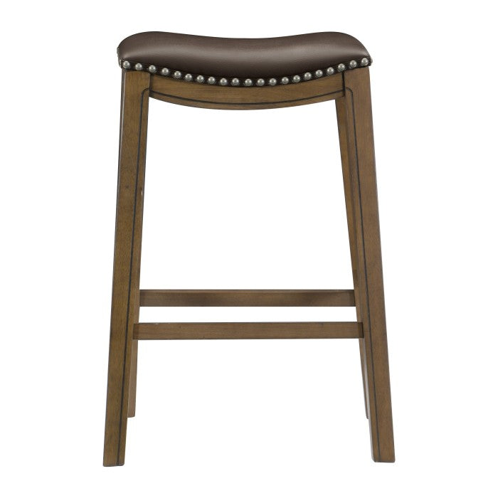 5682BRW-29 - 29 Pub Height Stool, Brown - LasVegasFurnitureOnline.com