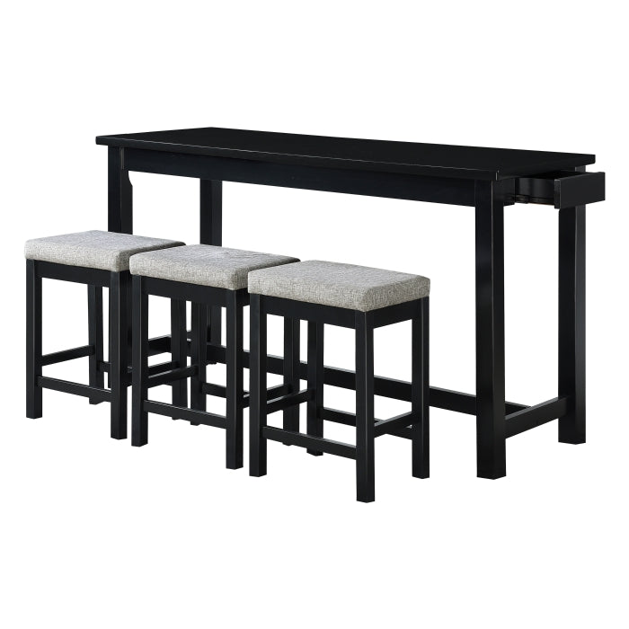 5713BK - 4-Piece Pack Counter Height Set - LasVegasFurnitureOnline.com