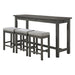 5713GY - 4-Piece Pack Counter Height Set - LasVegasFurnitureOnline.com