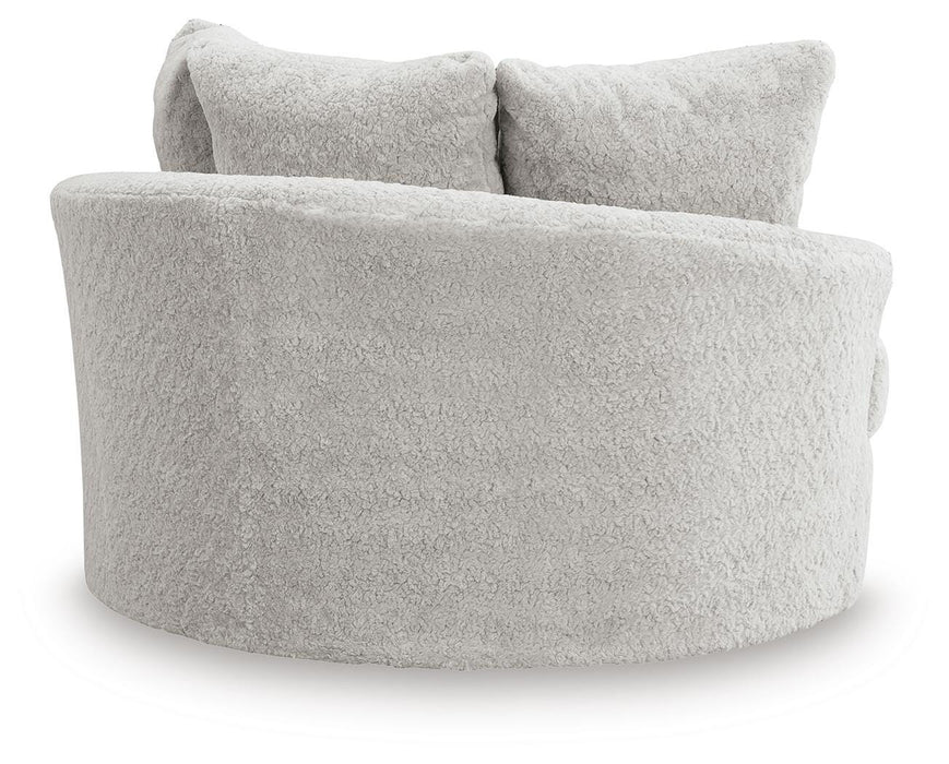 Cuddle Plush Oversized Swivel Accent Chair - LasVegasFurnitureOnline.com