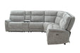 Mattheus Power Sectional with Console + 2 Recliners - Sectional | Las Vegas Furniture Online - View 50