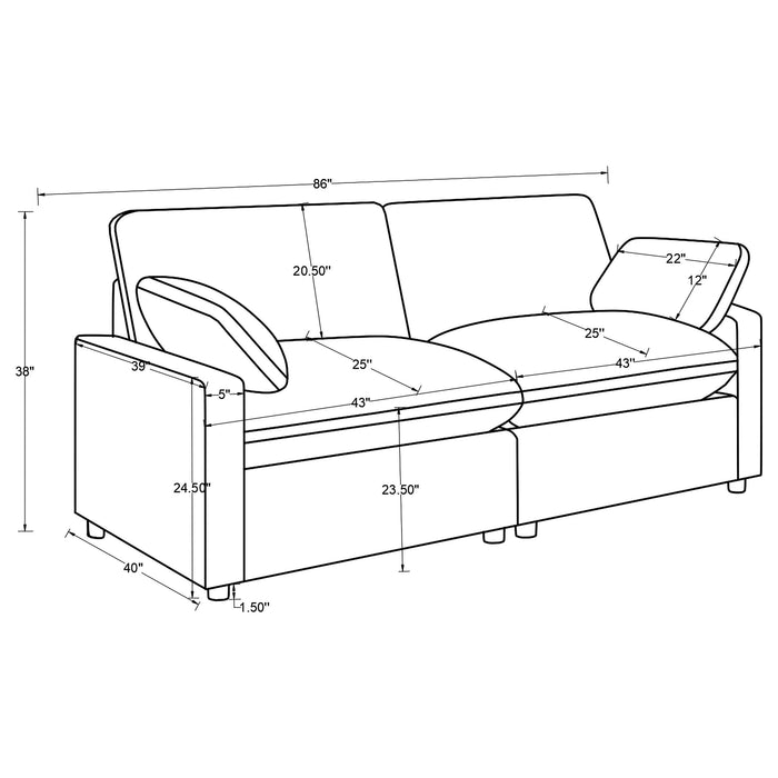 Collins Power Reclining Loveseat