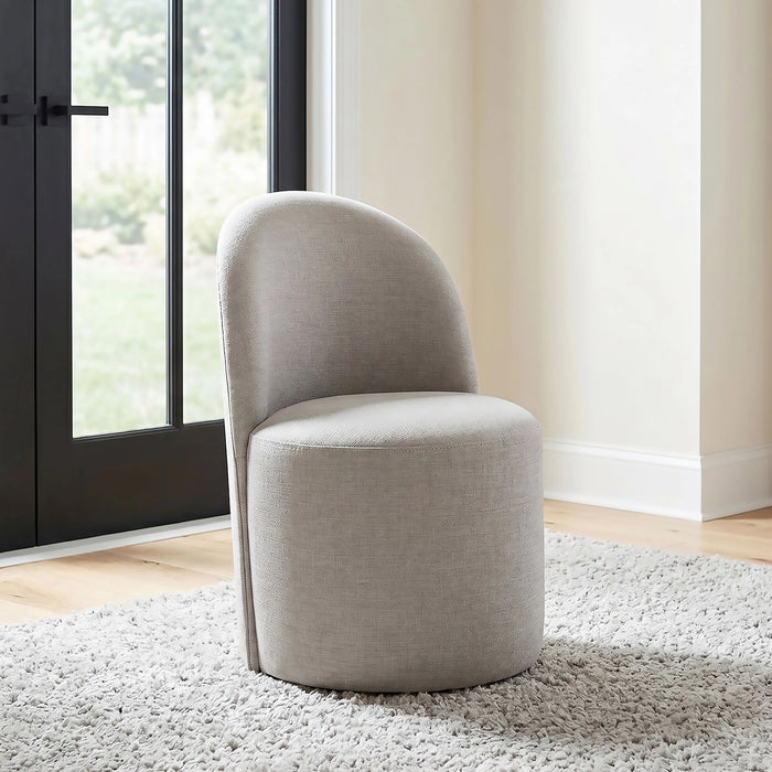 Aubrey Upholstered Barrel Dining Side Chair of 2
