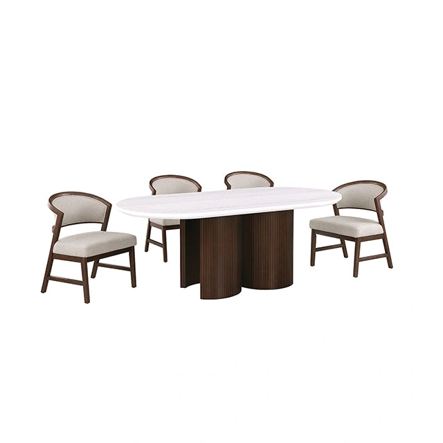 Narvik 5 Pc. Dining Table Set FM37026BR-OT-5PC-WH - Dining Table Set | Las Vegas Furniture Online - View 15