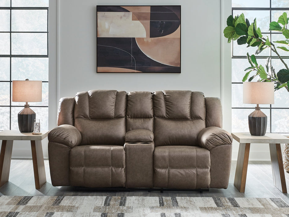 Lowilla Reclining Loveseat with Console