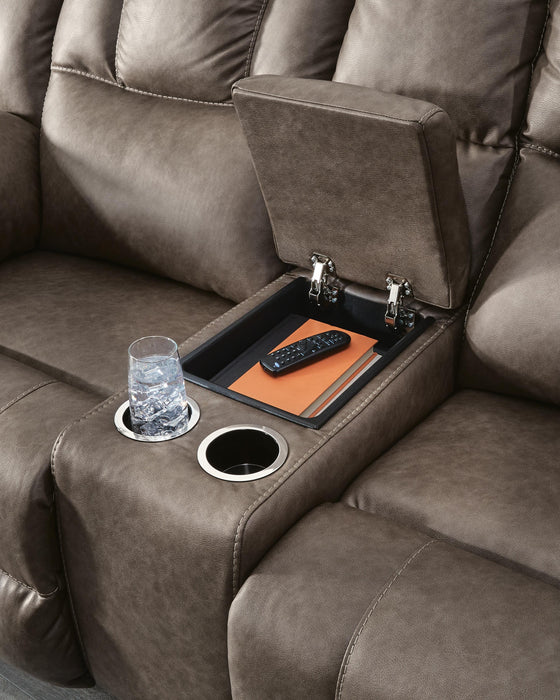 Lowilla Reclining Loveseat with Console - LasVegasFurnitureOnline.com