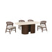 Narvik 5 Pc. Dining Table Set FM37026BR-OT-5PC-DW - Dining Table Set | Las Vegas Furniture Online - View 10