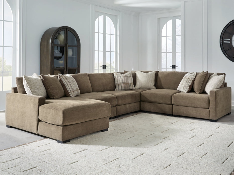 Camellia-Court Sectional with Chaise - LasVegasFurnitureOnline.com