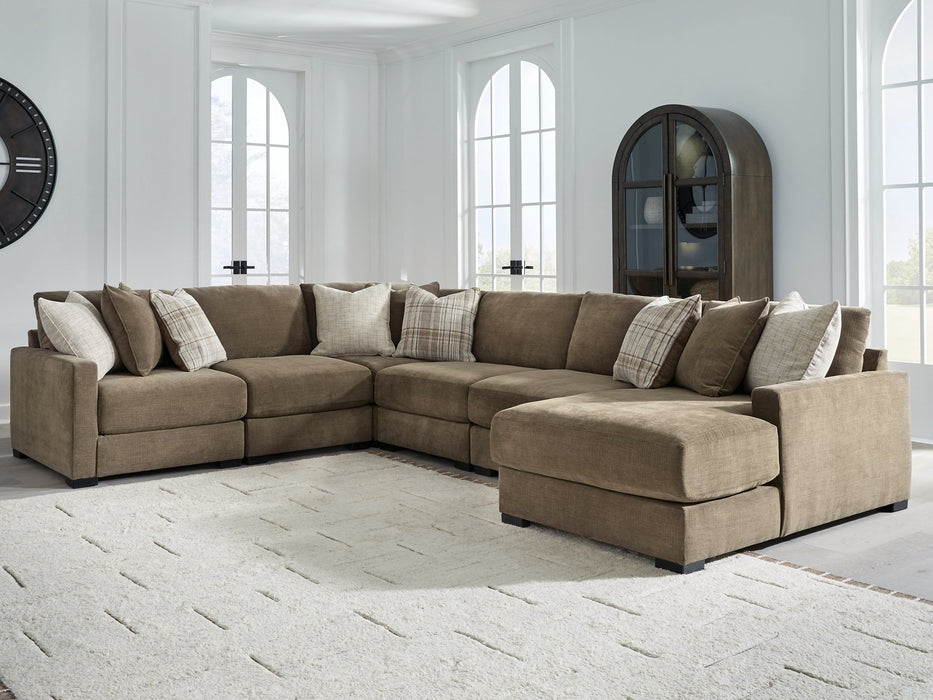 Camellia-Court Sectional with Chaise - LasVegasFurnitureOnline.com