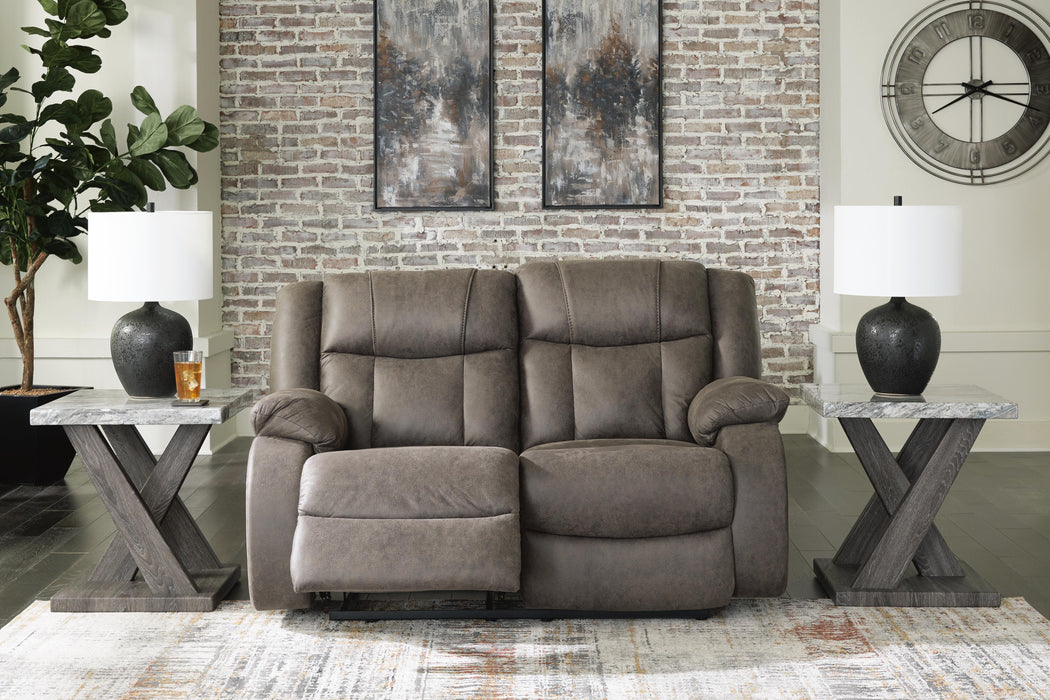 First Base Reclining Loveseat - LasVegasFurnitureOnline.com